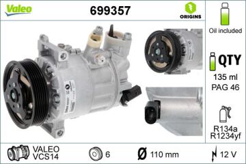 Valeo VW Passat 2010-2014 Klima Kompresörü