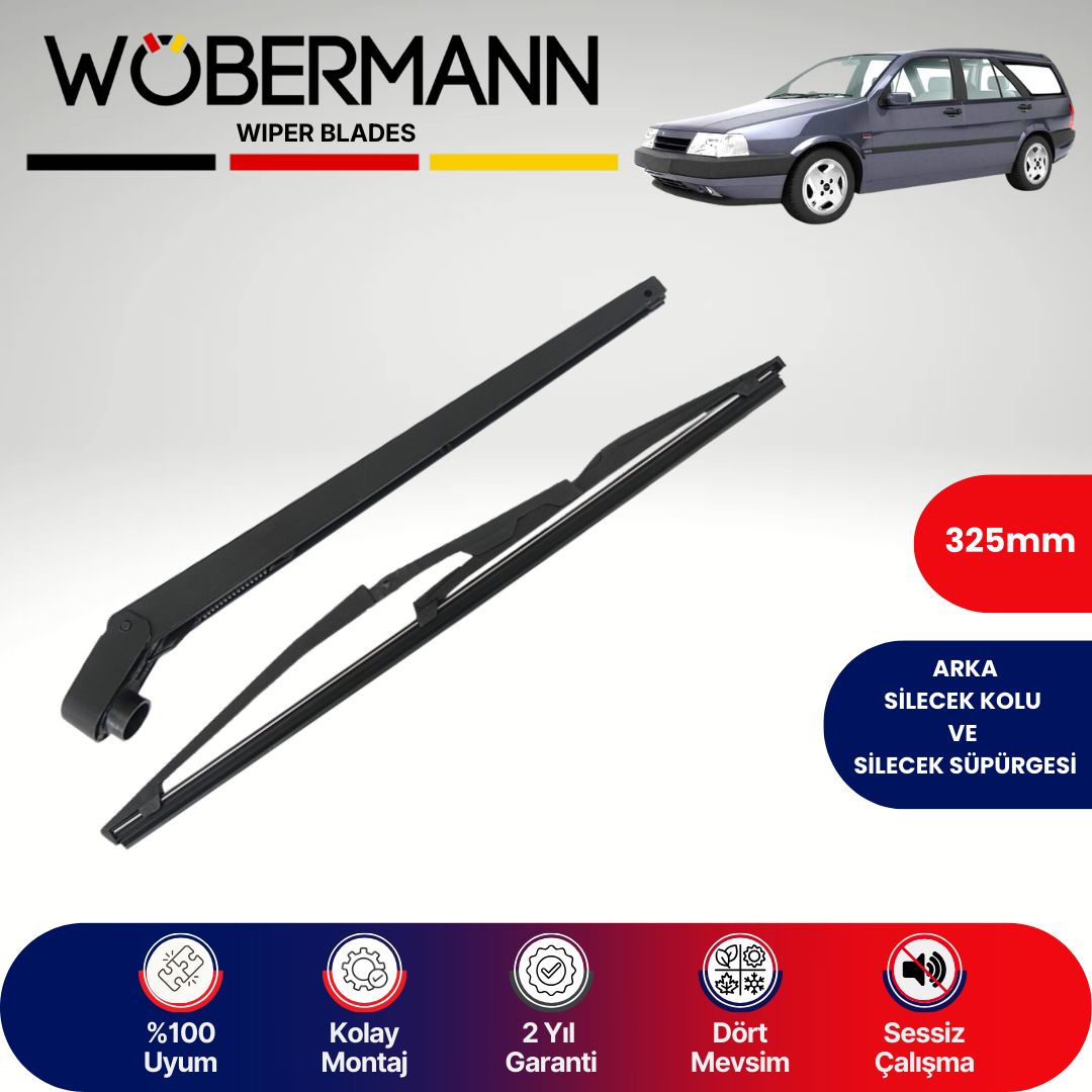 Wöbermann Fiat Tempra Sw 1990-1997 Arka Silecek Kolu ve Süpürgesi Komple