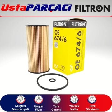 Filtron Hyundai Santa Fe 2.0 Crdi Yağ Filtresi 2012-2016 OE674/6 4700134161
