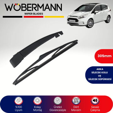 Wöbermann Ford B-Max 2008-2012 Arka Silecek Kolu ve Süpürgesi Komple