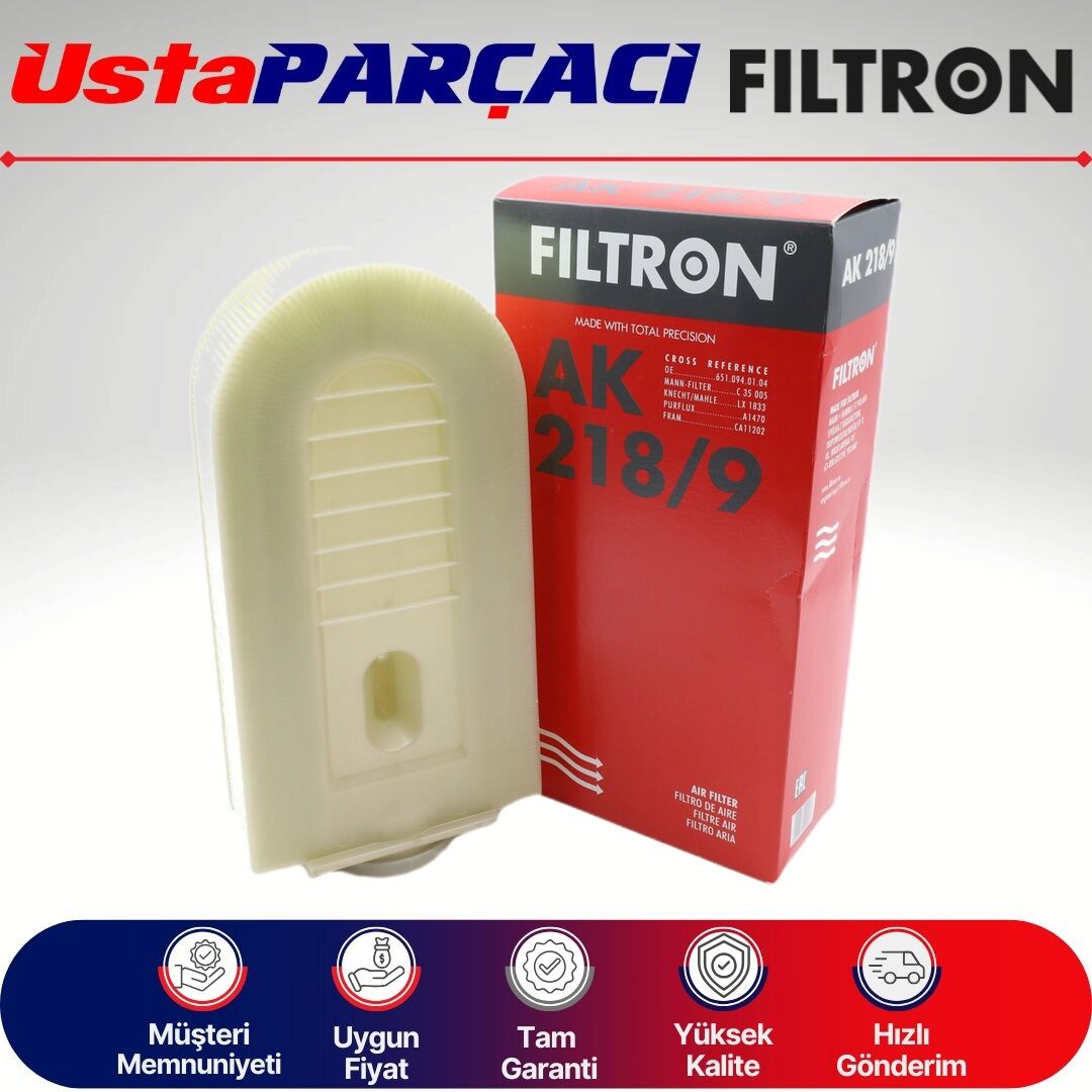 Filtron Mercedes Ml W166 250 Cdi Hava Filtresi 2012-2015 AK218/9 6510940104
