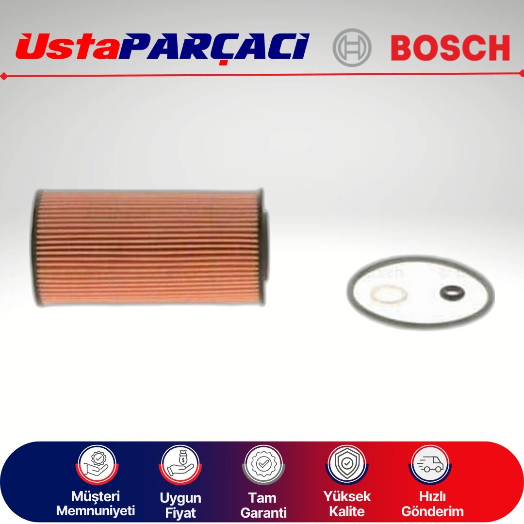Bosch Hyundai Accent Era 1.5 Crdi Yağ Filtresi 2006-2008 09864B7027 PM027 26320-2A001