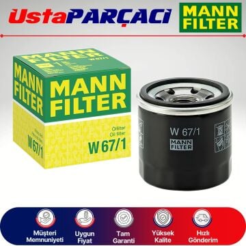 Mann-Filter Mazda 2 1.5 Benzinli Yağ Filtresi 2008-2013 W671 330148296