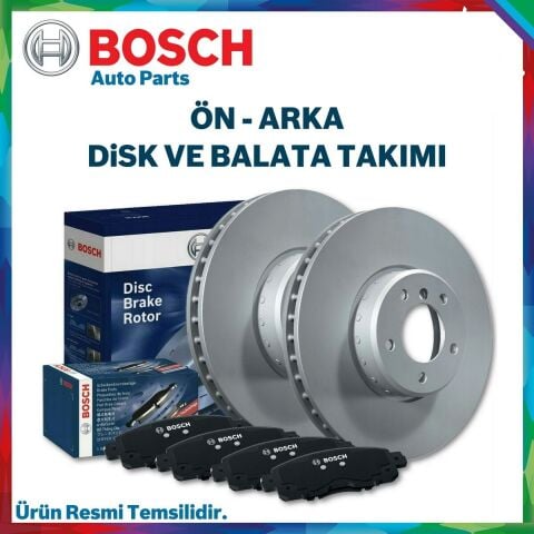 Bosch Toyota Corolla D4d Ön Arka Fren Diski Ve Balata 2002-2007