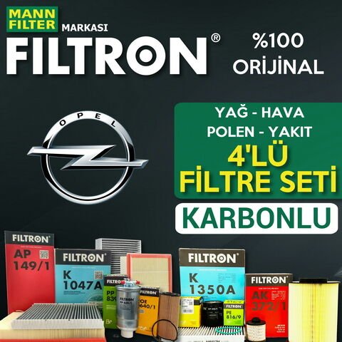Filtron Opel Astra J 1.3 Cdti Filtre Bakım Seti 2009-2015 4KP