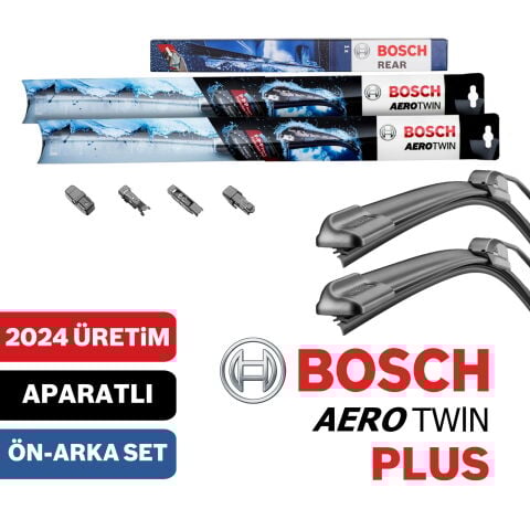 Bosch Peugeot 2008 2013-2018 Aerotwin Plus-Rear Ön Arka Silecek Takımı