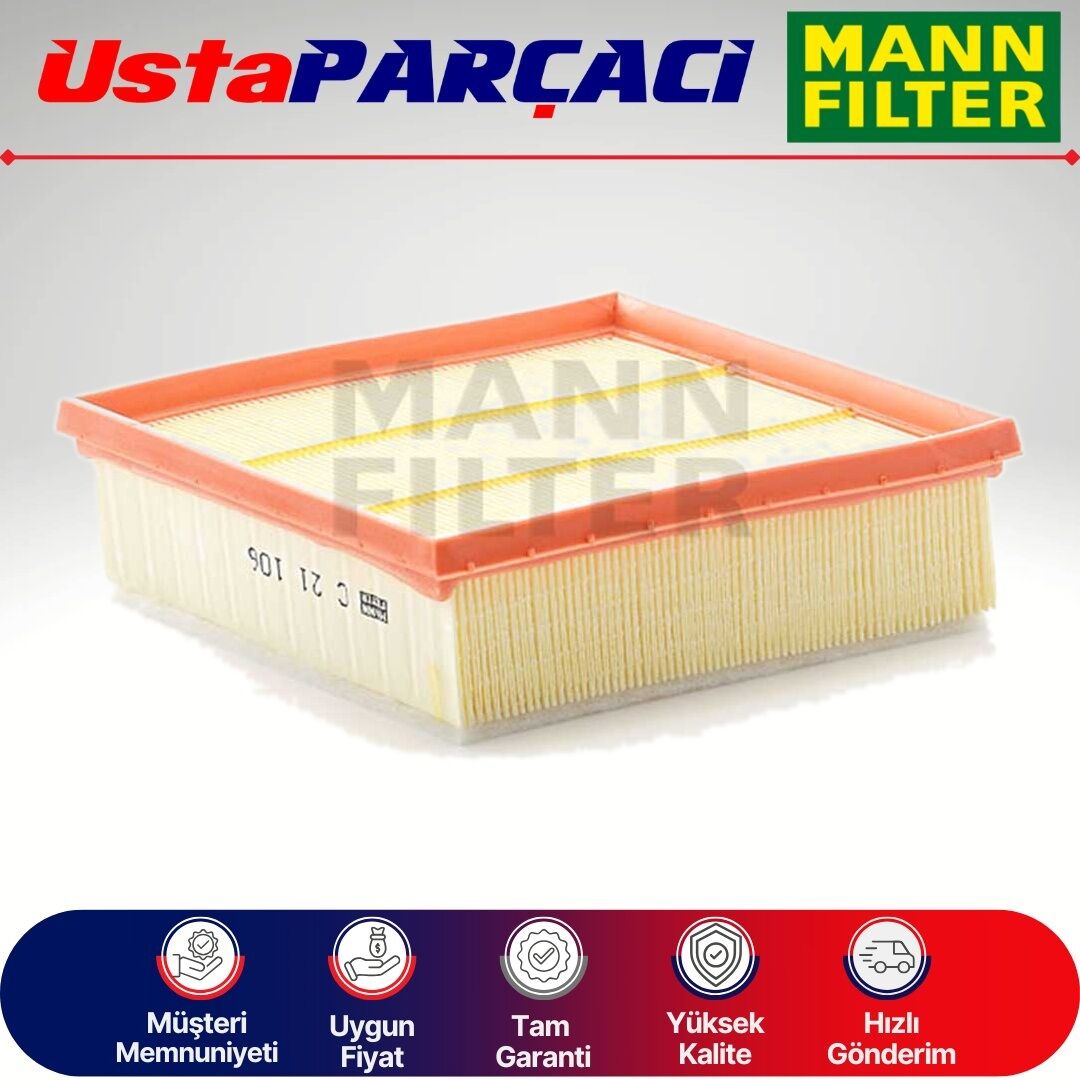 Mann-Filter Opel Corsa D 1.4 Benzinli Hava Filtresi 2007-2014 C21106 55184295