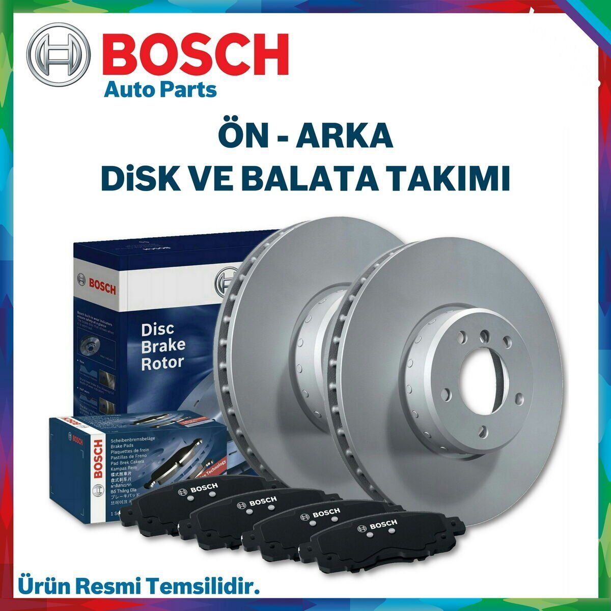 Bosch Toyota Auris 1.33 Ön Arka Fren Diski Ve Balata 2009-2012