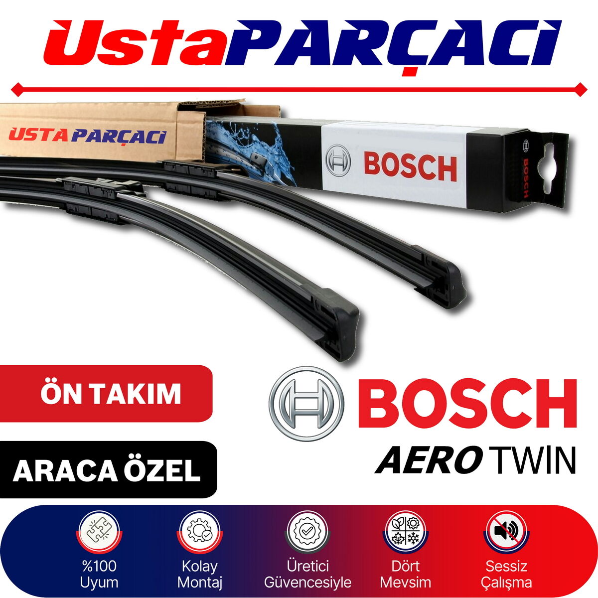 Bosch Volvo V40 2012-2019 Aerotwin Silecek Takımı AM467S