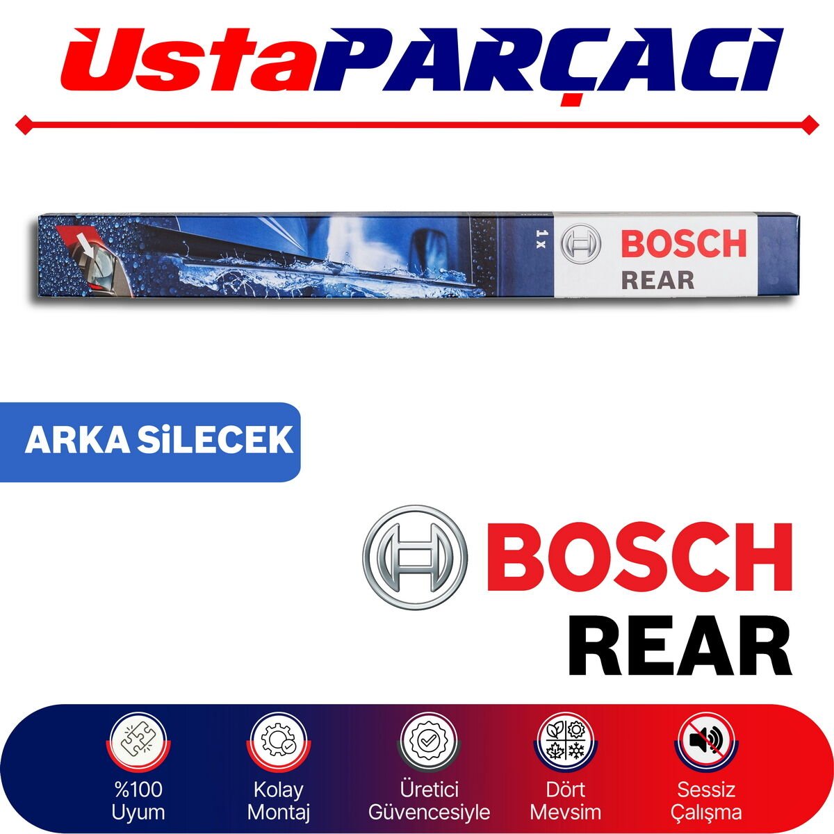 Bosch Peugeot 2008 2013-2018 Rear Arka Silecek H840