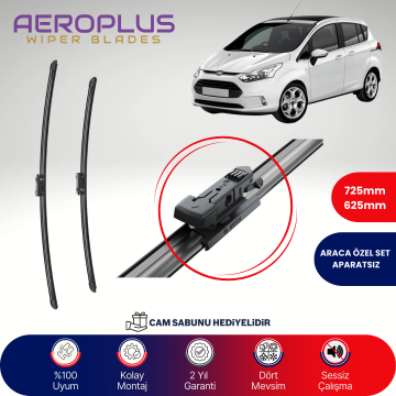 Aeroplus Ford B-Max 2012-2018 Muz Silecek Takımı