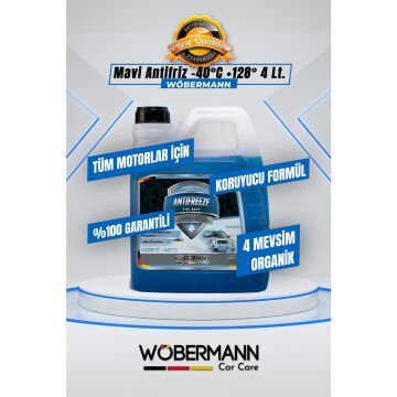Wöbermann Mavi Antifriz 4 Mevsim Organik -40°C 4 Lt.