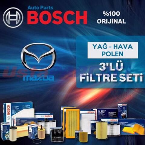 Bosch Mazda 3 1.6 Benzin Filtre Bakım Seti 2004-2008 3NP