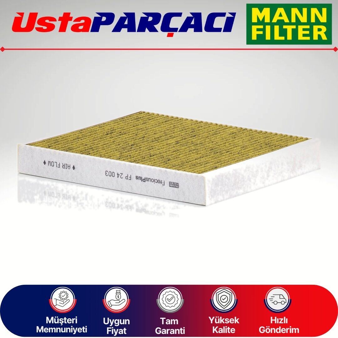 Mann-Filter Opel Meriva B Anti-Alerjen Karbonlu Polen Filtresi 2011-2015 FP24003 1808020