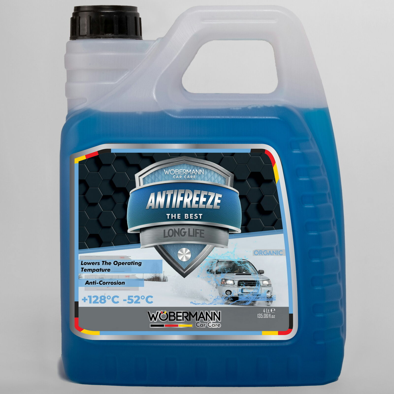Wöbermann Mavi Antifriz 4 Mevsim Organik -52°C 4 Lt.