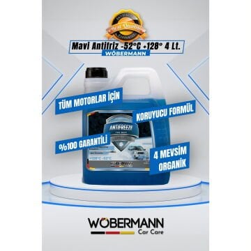Wöbermann Mavi Antifriz 4 Mevsim Organik -52°C 4 Lt.