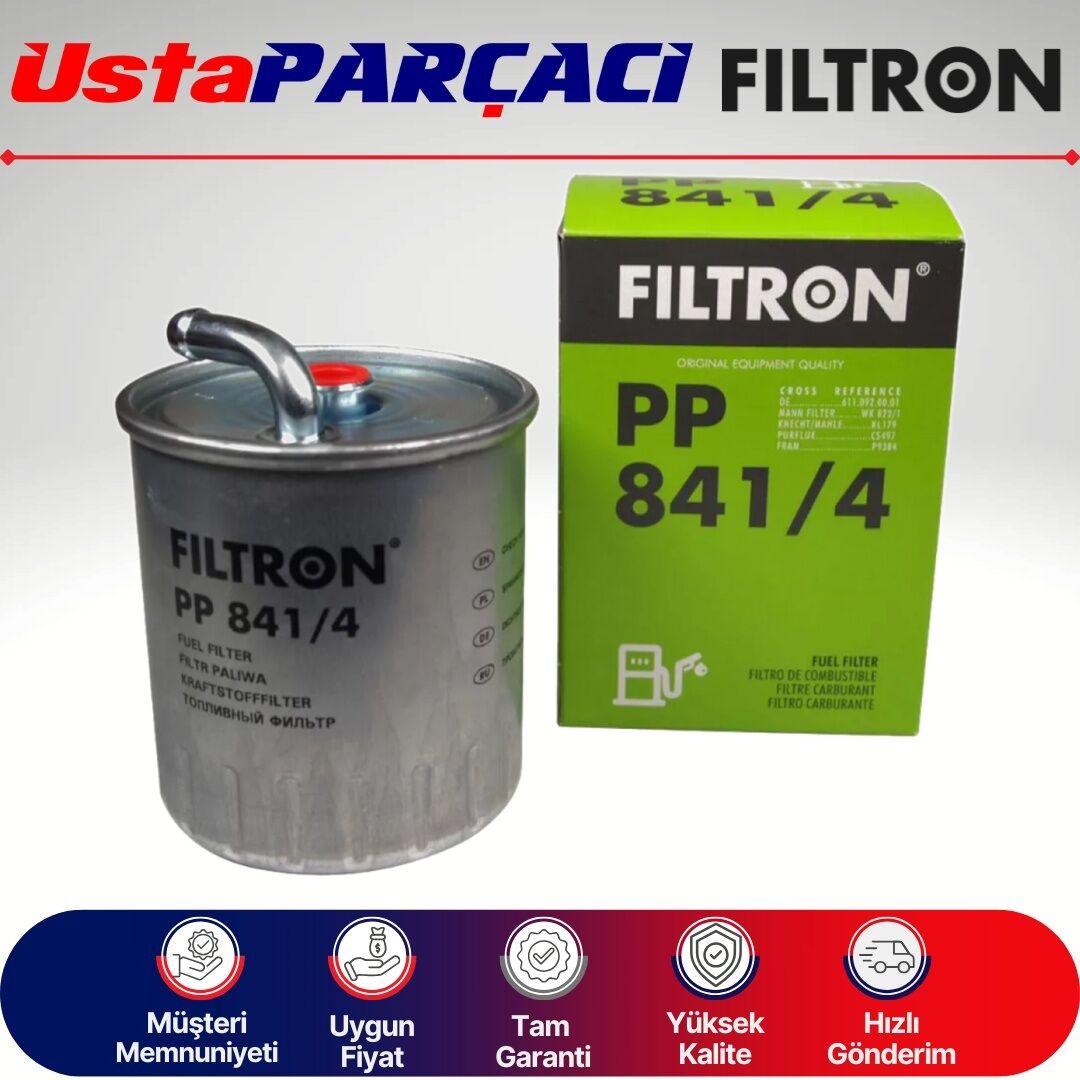 Filtron Mercedes C Serisi W203 C270 Cdi Yakıt Filtresi 2001-2004 PP841/4 6110901252