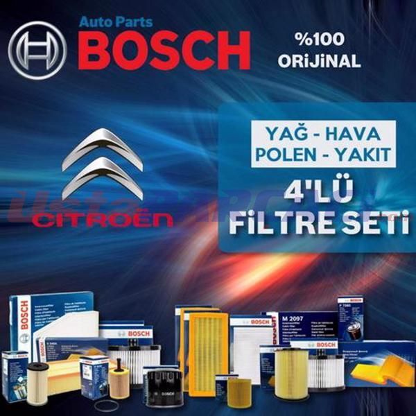 Bosch Citroen C-Elysee 1.6 Hdi E5 Filtre Bakım Seti 2013-2020 4NP