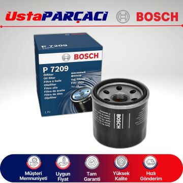 Bosch Hyundai i10 1.0 Benzinli Yağ Filtresi 2013-2019 F026407209 P7209 152085758R