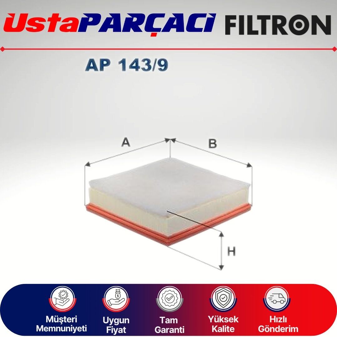Filtron Mitsubishi L200 2.4 Di-D Dizel Hava Filtresi 2015-2018 AP143/9 1780131130