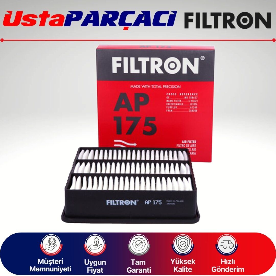 Filtron Mitsubishi Lancer 1.6 Benzinli Hava Filtresi 2003-2008 AP175 MR188657