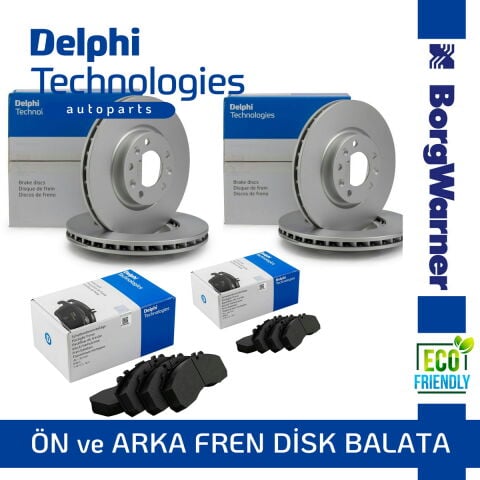 Delphi Honda Civic Fd6 Fb7 Ön Arka Fren Diski Ve Balata 2006-2016