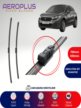 Aeroplus Citroen DS4 2015-2020 Muz Silecek Takımı