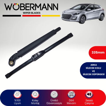 Wöbermann Hyundai İ30 2012-2017 Arka Silecek Kolu ve Süpürgesi Komple
