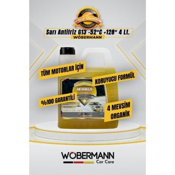 Wöbermann Sarı Antifriz 4 Mevsim Organik G13 -52°C 4 Lt.