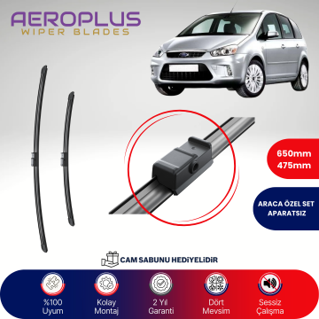 Aeroplus Ford C-Max 2007-2010 Muz Silecek Takımı