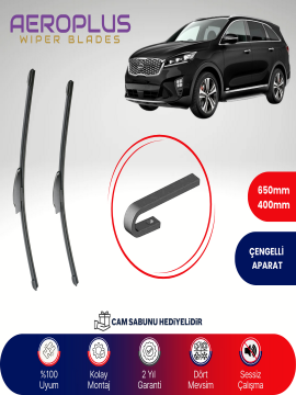 Aeroplus Kia Sorento 2015-2020 Muz Silecek Takımı