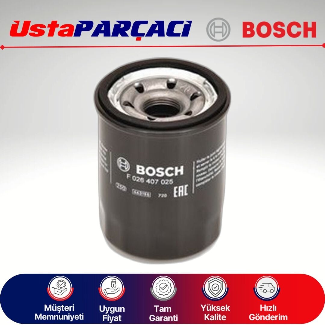 Bosch Hyundai i20 1.0 Tgdi Benzinli Yağ Filtresi 2020-2025 F026407025 F026407357 P7357 15400-PLC-004