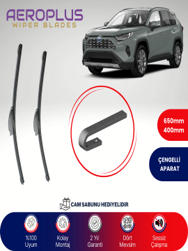 Aeroplus Toyota RAV4 2018-2024 Muz Silecek Takımı