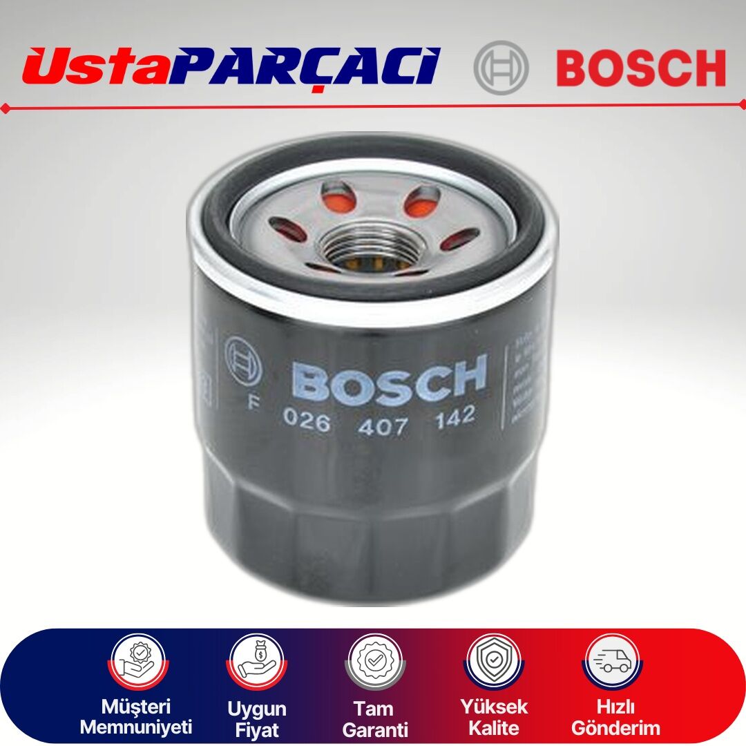 Bosch Hyundai i20 1.0 Tgdi Benzinli Yağ Filtresi 2020-2025 F026407142 P7142 26300-02502