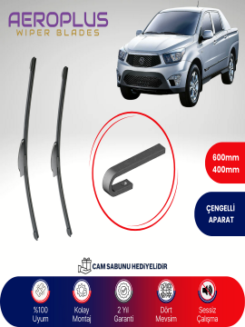 Aeroplus SsangYong Korando Sports 2011-2018 Muz Silecek Takımı