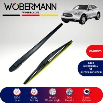 Wöbermann İnfiniti Qx 2012-2022 Arka Silecek Kolu ve Süpürgesi Komple