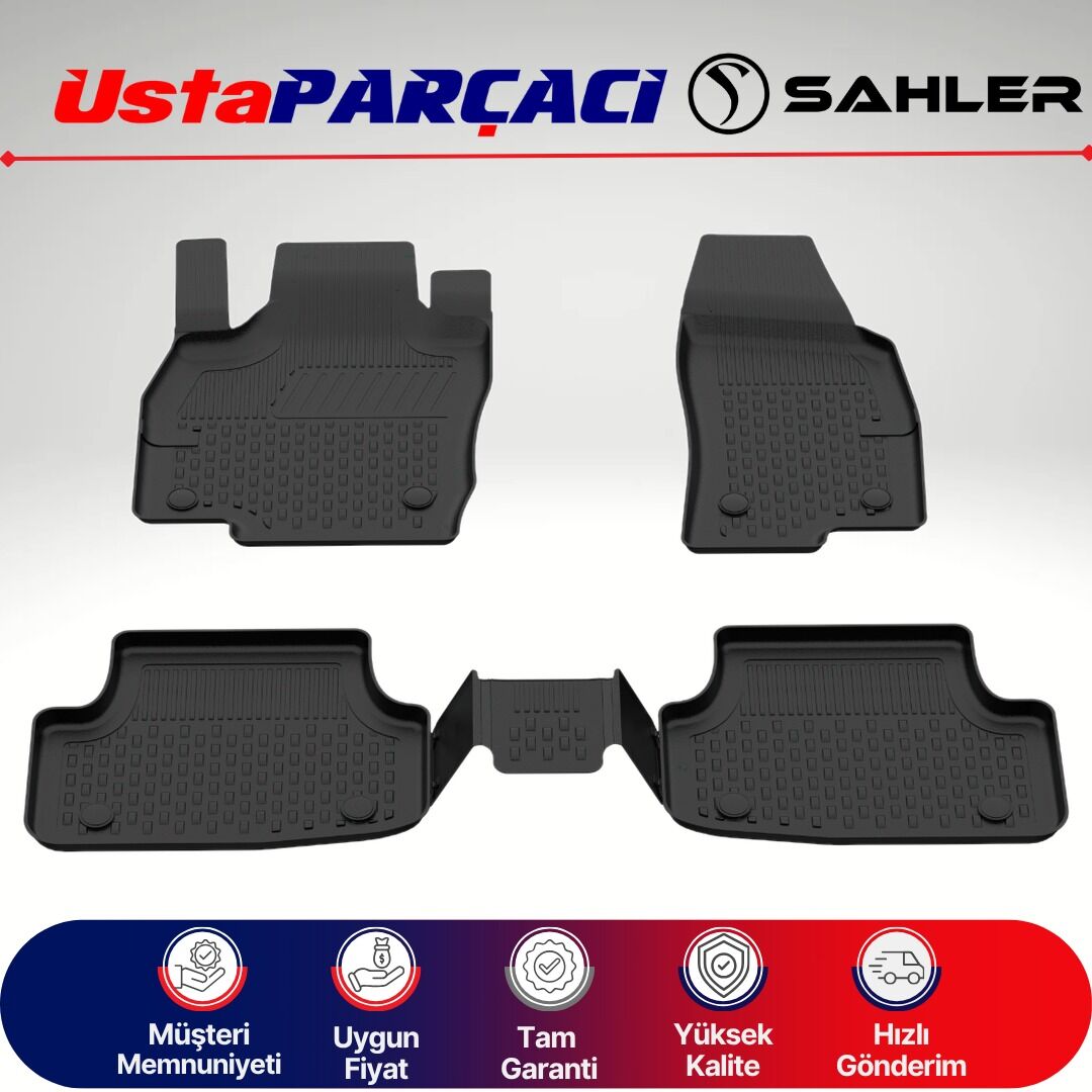 Sahler Seat ibiza 2017+ Uyumlu Araca Özel 4.5D Havuzlu Oto Paspas Siyah