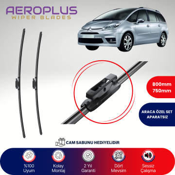 Aeroplus Citroen Grand C4 Picasso 2008-2013 Muz Silecek Takımı