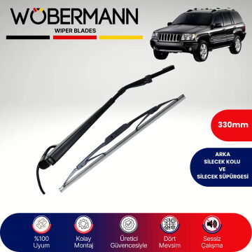 Wöbermann Jeep Cherokee 1998-2001 Arka Silecek Kolu ve Süpürgesi Komple