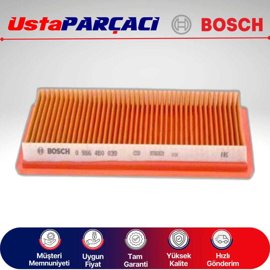 Bosch Nissan Note 1.6 Benzinli Hava Filtresi 2006-2012 09864B0039 SM039 16546-ED000