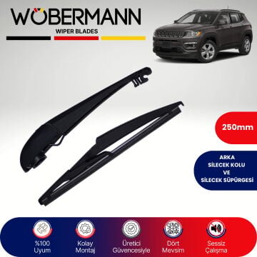 Wöbermann Jeep Compass 2017-2024 Arka Silecek Kolu ve Süpürgesi Komple
