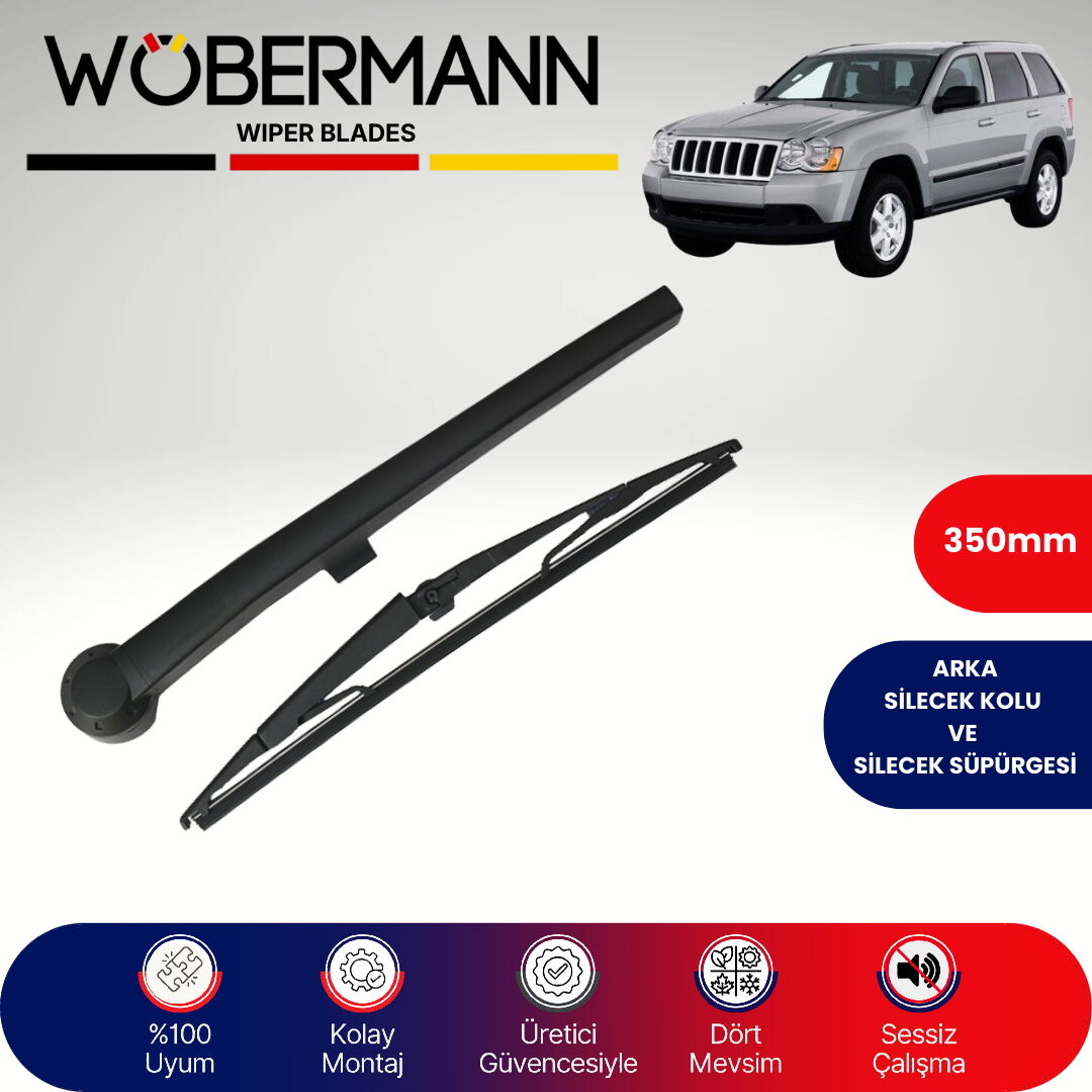 Wöbermann Jeep Grand Cherokee 2005-2011 Arka Silecek Kolu ve Süpürgesi Komple