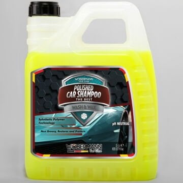 Wöbermann Cilalı Oto Yıkama Şampuanı Wash and Wax Ph Nötr 5 Lt.