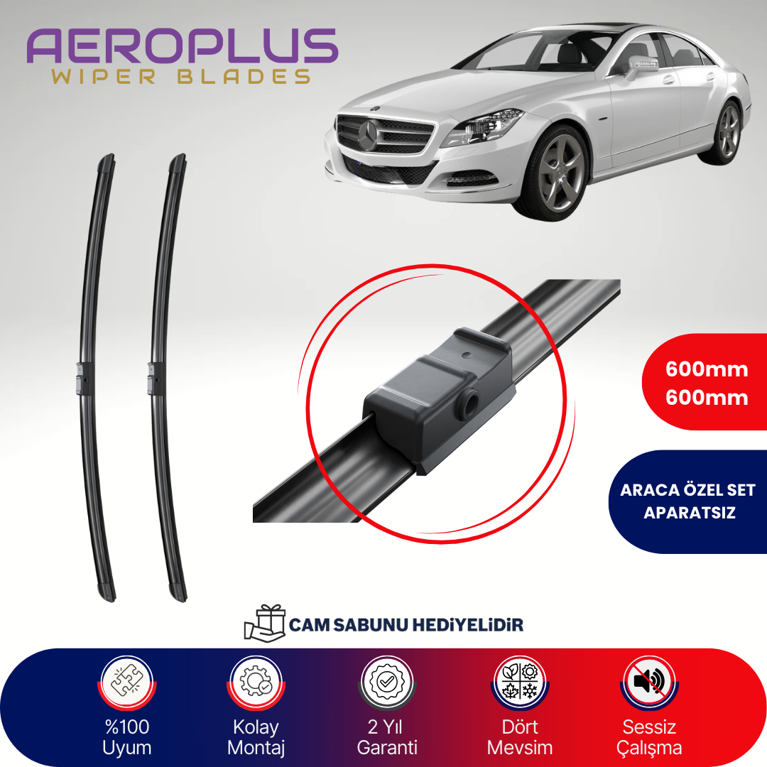 Aeroplus Mercedes CLS Serisi 218 2012-2014 Muz Silecek Takımı