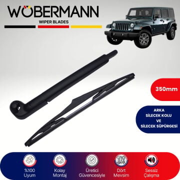 Wöbermann Jeep Wrangler Jk (Fıskiyeli) 2007-2019 Arka Silecek Kolu ve Süpürgesi Komple