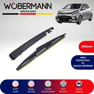 Wöbermann Kia Picanto 2017-2024 Arka Silecek Kolu ve Süpürgesi Komple