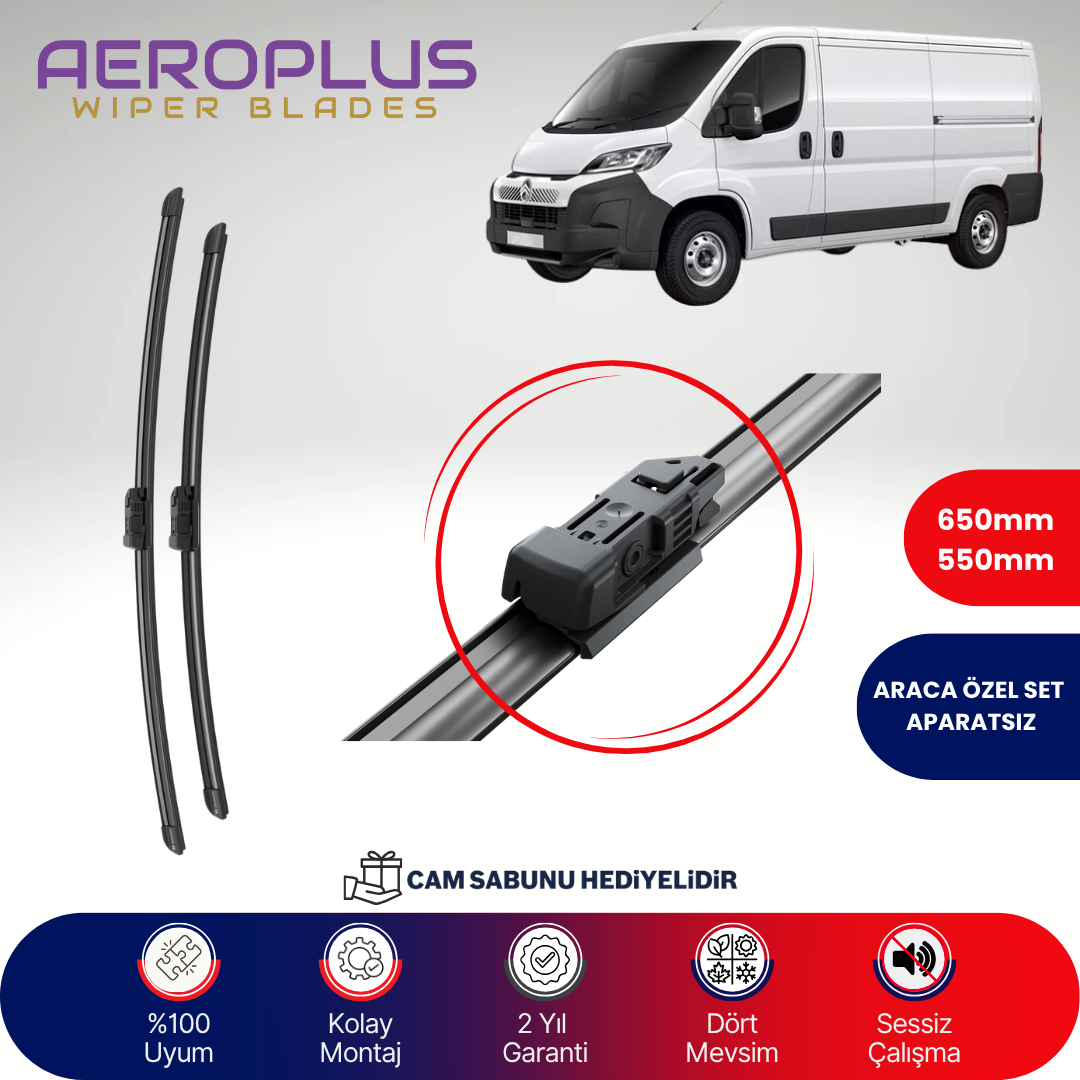 Aeroplus Citroen Jumper 2006-2020 Muz Silecek Takımı
