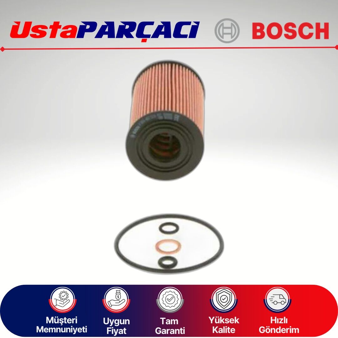 Bosch Hyundai i30 1.6 Crdi 128Hp Yağ Filtresi 2010-2011 09864B7029 PM029 26320-2A500
