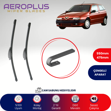 Aeroplus Alfa Romeo 145 1994-1996 Muz Silecek Takımı