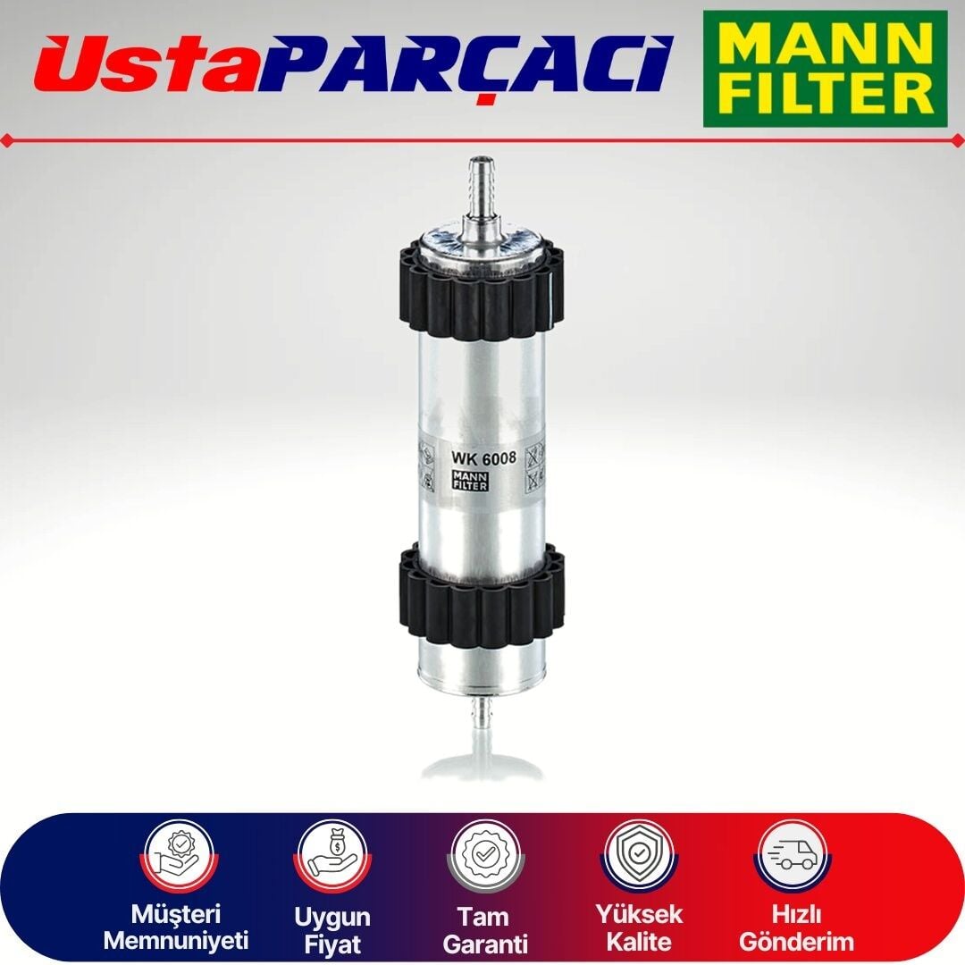 Mann-Filter Audi A4 (B9) 40 Tdi 204HP Dizel Yakıt Filtresi 2019-2024 WK6008